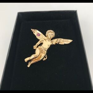 3 for $20 🌸 Gold Cherub Birthstone Pin Brooch
